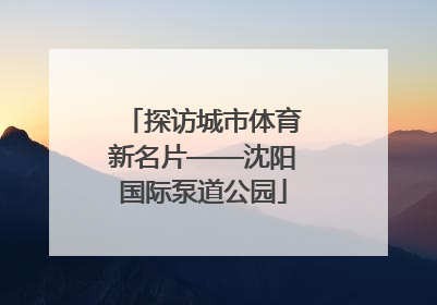 探访城市体育新名片——沈阳国际泵道公园