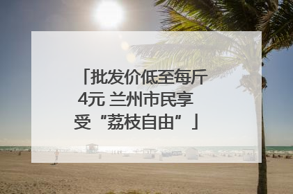 批发价低至每斤4元 兰州市民享受“荔枝自由”