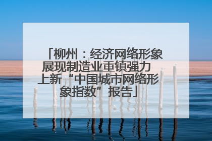 柳州：经济网络形象展现制造业重镇强力 上新“中国城市网络形象指数”报告