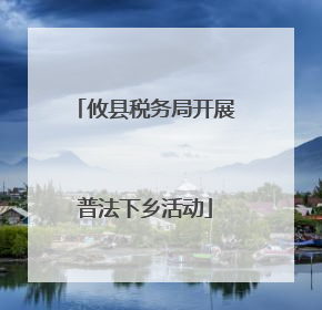 攸县税务局开展普法下乡活动