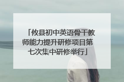 攸县初中英语骨干教师能力提升研修项目第七次集中研修举行