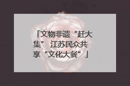 文物非遗“赶大集” 江苏民众共享“文化大餐”