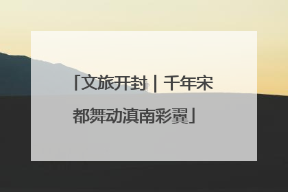 文旅开封｜千年宋都舞动滇南彩翼