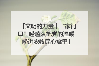 文明的力量丨“家门口”唠嗑队把党的温暖唠进农牧民心窝里