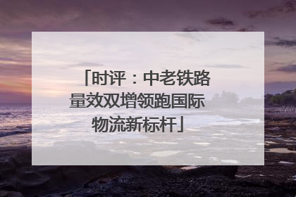 时评：中老铁路量效双增领跑国际物流新标杆