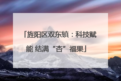 旌阳区双东镇：科技赋能 结满“杏”福果
