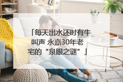 每天出水还时有牛叫声 永嘉30年老宅的“泉眼之谜”