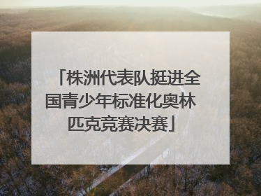 株洲代表队挺进全国青少年标准化奥林匹克竞赛决赛