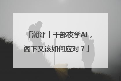 潮评丨干部夜学AI，阁下又该如何应对？