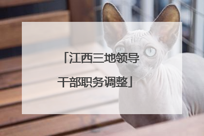 江西三地领导干部职务调整