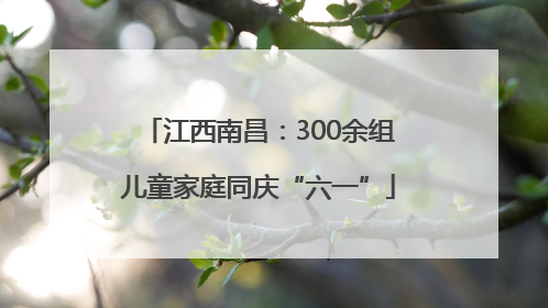 江西南昌：300余组儿童家庭同庆“六一”