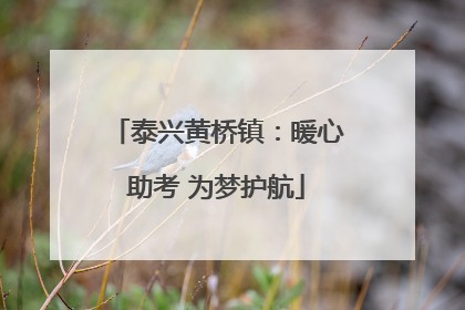 泰兴黄桥镇：暖心助考 为梦护航