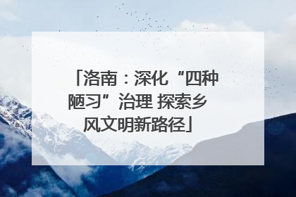 洛南：深化“四种陋习”治理 探索乡风文明新路径