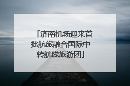 济南机场迎来首批航旅融合国际中转航线旅游团