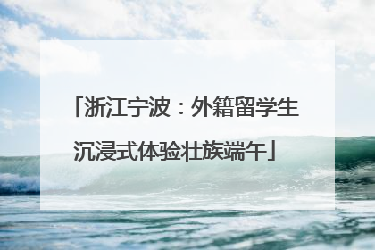 浙江宁波：外籍留学生沉浸式体验壮族端午