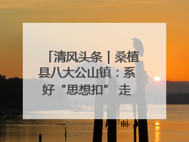清风头条｜桑植县八大公山镇：系好“思想扣” 走稳“青廉路”