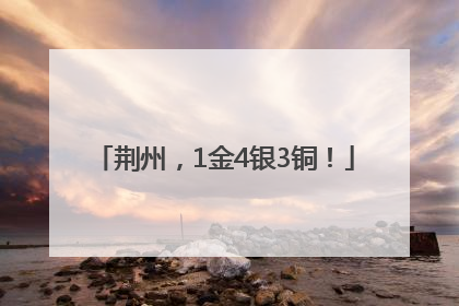 荆州，1金4银3铜！