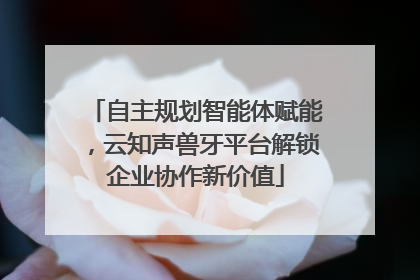 自主规划智能体赋能，云知声兽牙平台解锁企业协作新价值
