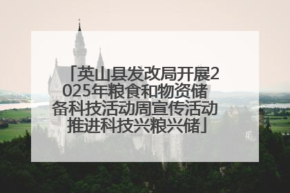 英山县发改局开展2025年粮食和物资储备科技活动周宣传活动 推进科技兴粮兴储