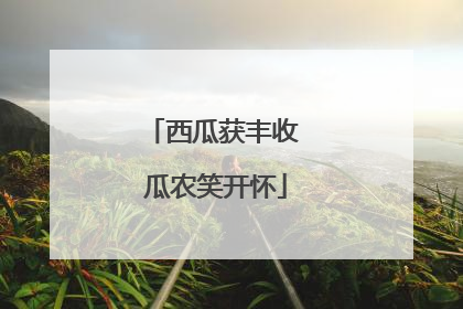 西瓜获丰收 瓜农笑开怀