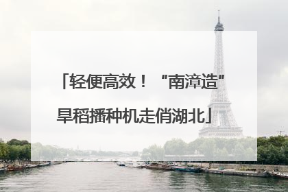 轻便高效！“南漳造”旱稻播种机走俏湖北
