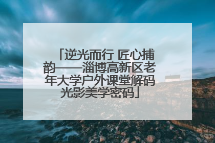 逆光而行 匠心捕韵——淄博高新区老年大学户外课堂解码光影美学密码