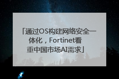 通过OS构建网络安全一体化，Fortinet看重中国市场AI需求
