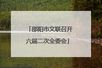 邵阳市文联召开六届二次全委会
