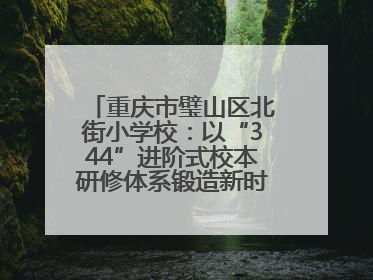 重庆市璧山区北街小学校：以“344”进阶式校本研修体系锻造新时代强师
