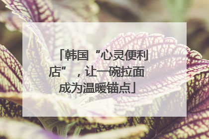 韩国“心灵便利店”，让一碗拉面成为温暖锚点