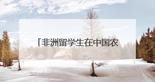 非洲留学生在中国农村学“兴农”密码