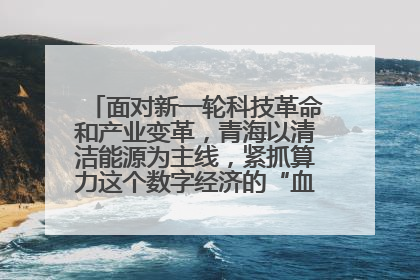面对新一轮科技革命和产业变革，青海以清洁能源为主线，紧抓算力这个数字经济的“血液”、科技主权的“筹码”、产业升级的“杠杆”、绿色转型的“支点”，勇于撬动国家“双碳”战略、“东数西算”工程重大发展新机遇