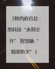 陕西府谷县：黑科技“水利全开” 智慧脑“精准防灾”