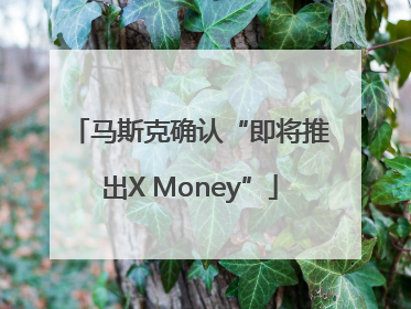 马斯克确认“即将推出X Money”