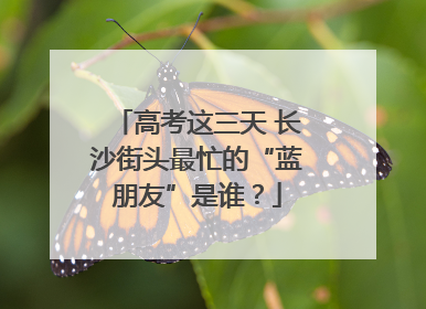 高考这三天 长沙街头最忙的“蓝朋友”是谁？
