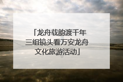 龙舟载韵渡千年 三组镜头看万安龙舟文化旅游活动