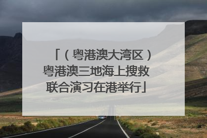 （粤港澳大湾区）粤港澳三地海上搜救联合演习在港举行