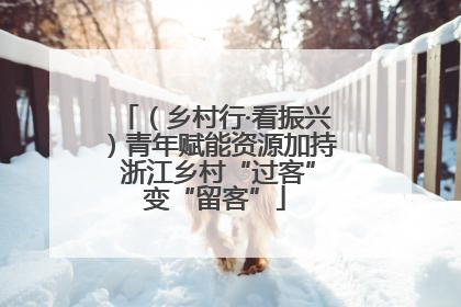 （乡村行·看振兴）青年赋能资源加持 浙江乡村“过客”变“留客”