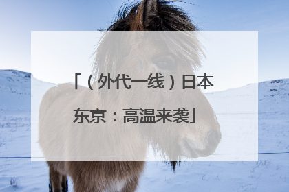 （外代一线）日本东京：高温来袭