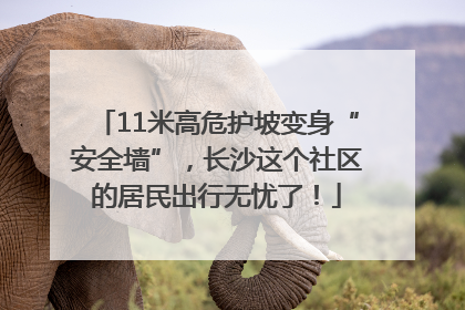 11米高危护坡变身“安全墙”，长沙这个社区的居民出行无忧了！