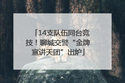 14支队伍同台竞技！聊城交警“金牌宣讲天团”出炉