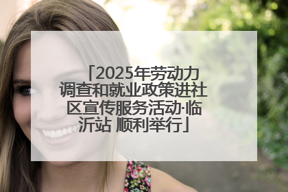 2025年劳动力调查和就业政策进社区宣传服务活动·临沂站 顺利举行