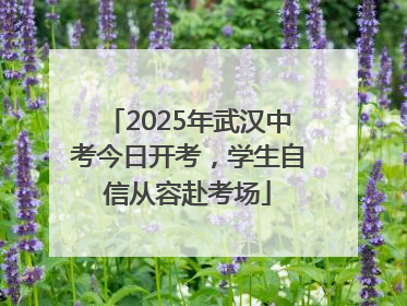 2025年武汉中考今日开考，学生自信从容赴考场