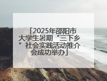 2025年邵阳市大学生暑期“三下乡”社会实践活动推介会成功举办
