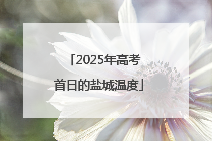 2025年高考首日的盐城温度