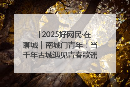 2025好网民·在聊城｜南城门青年：当千年古城遇见青春歌谣 一湖碧水见证的“聊城式浪漫”