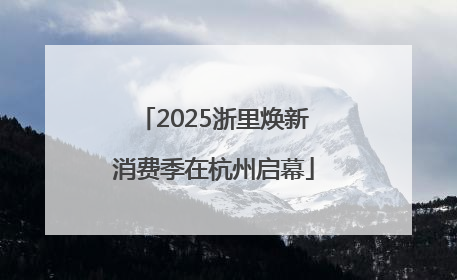 2025浙里焕新消费季在杭州启幕