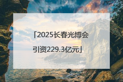 2025长春光博会引资229.3亿元