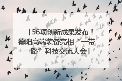 56项创新成果发布！德阳高端装备亮相“一带一路”科技交流大会