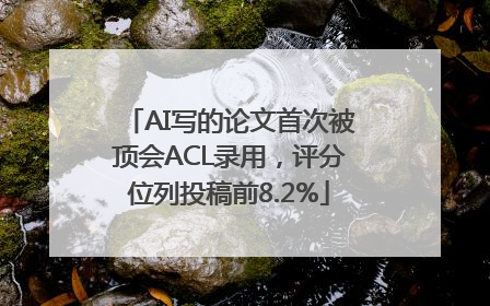 AI写的论文首次被顶会ACL录用，评分位列投稿前8.2%